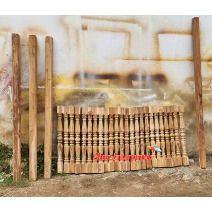 Teak Wood Antique Railing Pillars Collection