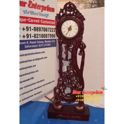 Star Enterprises Wooden Antique Grandfather Clock CL-014 - Image 2