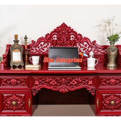 Star Enterprises Wooden Antique Office Table OFD-017 - Image 2