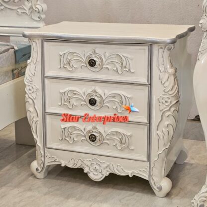 Star Enterprises Wooden Classic Bedside Table BDSD-066 - Image 2