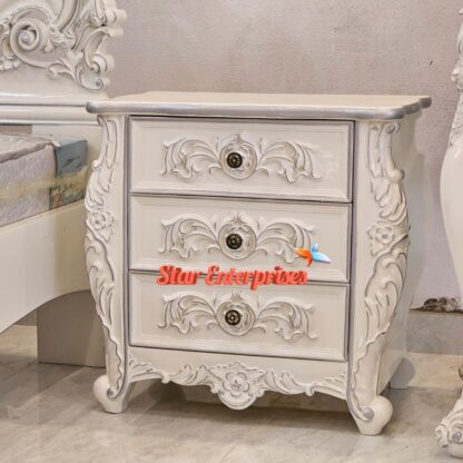 Star Enterprises Wooden Classic Bedside Table BDSD-066 - Image 3