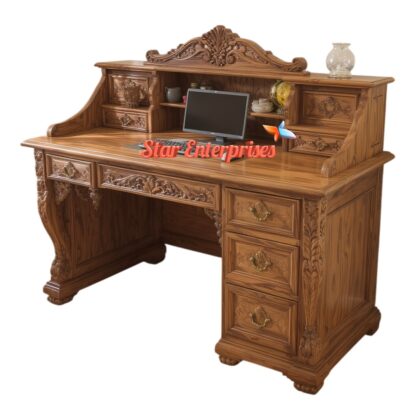 Star Enterprises Wooden Classical Office Table OFD-021 - Image 4