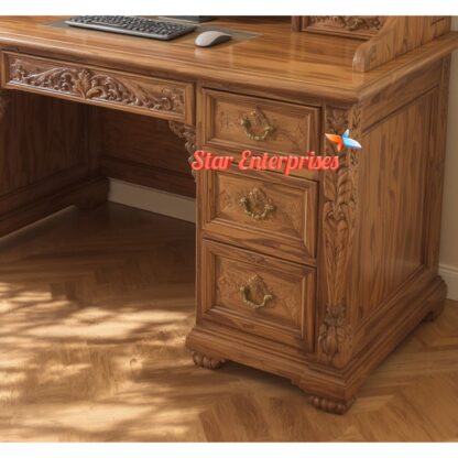 Star Enterprises Wooden Classical Office Table OFD-021 - Image 2