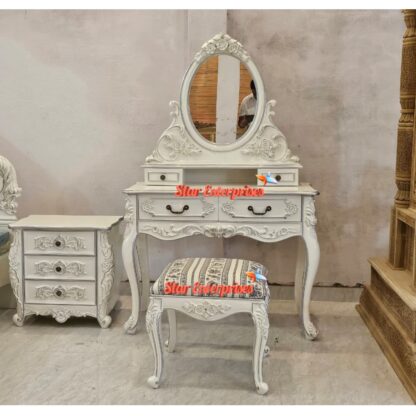 Star Enterprises Wooden Luxury Compact Dressing Table DRSR-062 - Image 2