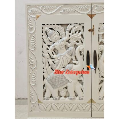 Star Enterprises Wooden Luxury Carved Jewellery Cupboard CHDR-053 - Image 2