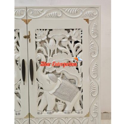 Star Enterprises Wooden Luxury Carved Jewellery Cupboard CHDR-053 - Image 8