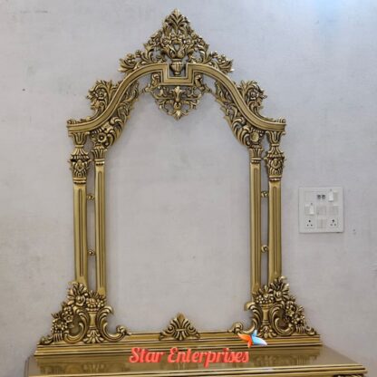 Star Enterprises Premium Teak Wood Royal Dressing Table DRSR-066 - Image 5