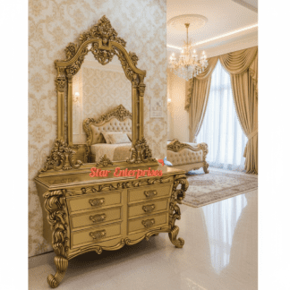 Premium Teak Wood Royal Dressing Table