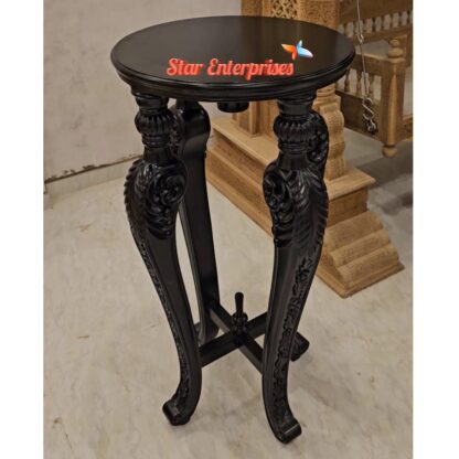 Star Enterprises Teak Wood Antique Decorative Stand CNSL-097 - Image 2