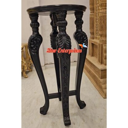 Star Enterprises Teak Wood Antique Decorative Stand CNSL-097 - Image 5