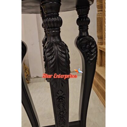 Star Enterprises Teak Wood Antique Decorative Stand CNSL-097 - Image 4