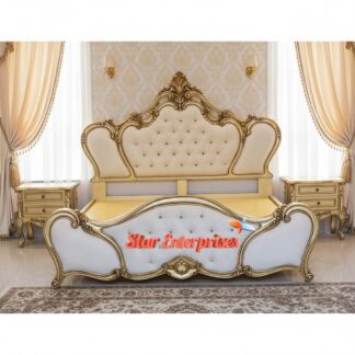 Teak Wood Classic Bed Design