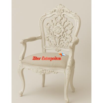 Star Enterprises Teak Wood Classic Bedroom Chairs BDCH-098 - Image 2