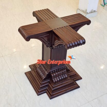 Star Enterprises Teak Wood Dining Table Base DNG-087 - Image 4