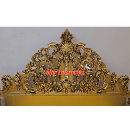 Star Enterprises Teak Wood Royal King Size Bed BD-0151 - Image 3