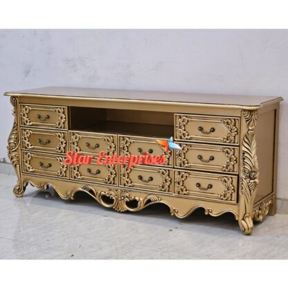 Star Enterprises Teak Wood Royal TV Unit TVCB-044 - Image 2