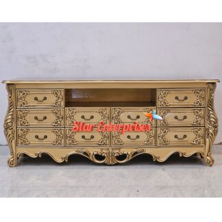 Teak Wood Royal TV Unit