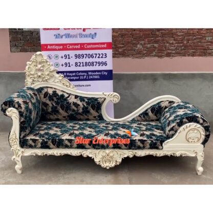 Star Enterprises Wooden Antique Carved Diwan Couch DWN-041 - Image 5