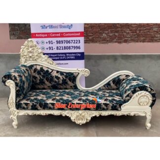 Wooden Antique Carved Diwan Couch