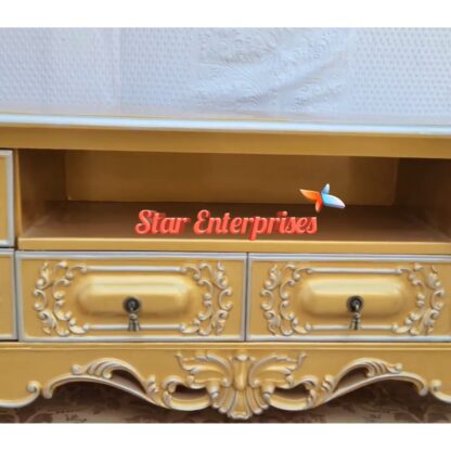 Star Enterprises Wooden Antique Carved TV Unit TVCB-040 - Image 3