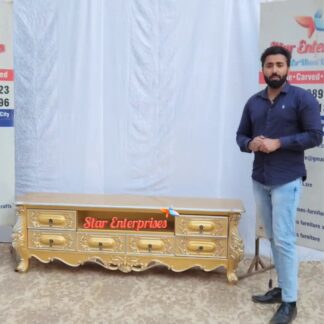 Wooden Antique Carved TV Unit