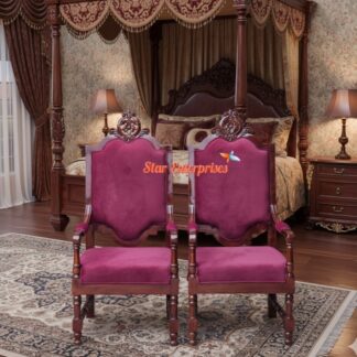 Wooden Classical High Back Chair