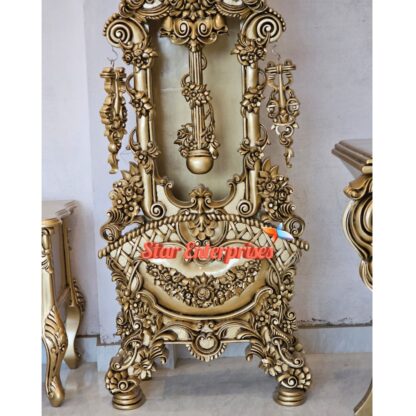 Star Enterprises Wooden Royal Carved Grandfather Clock CL-016 - Image 4