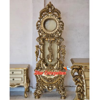 Star Enterprises Wooden Royal Carved Grandfather Clock CL-016 - Image 5