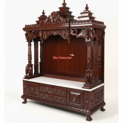Star Enterprises Premium Teak Wood Temple TMP-046 - Image 3