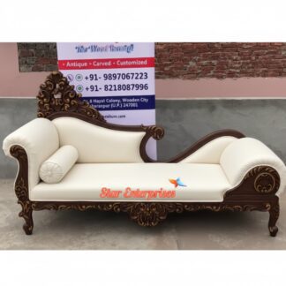 Teak Wood Handcrafted Diwan Couch
