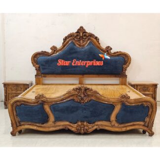 Teak Wood Handcrafted Double Bed