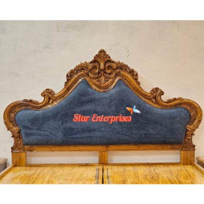 Star Enterprises Teak Wood Handcrafted Double Bed BD-0155 - Image 4
