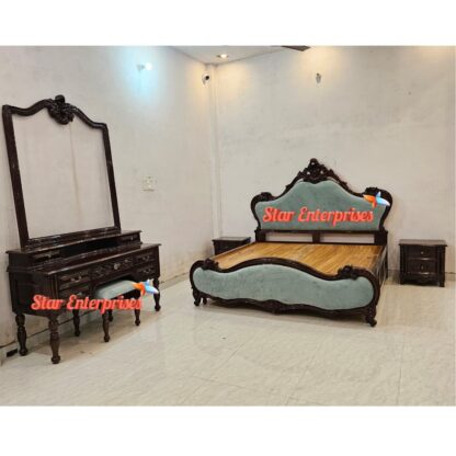 Star Enterprises Wooden Antique Handcrafted Dressing Table DRSR-067 - Image 4
