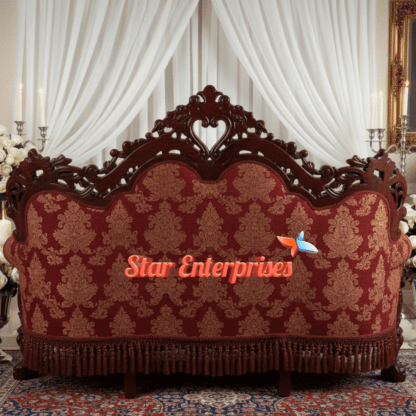 Star Enterprises Wooden Antique Wedding Sofa DWN-042 - Image 2