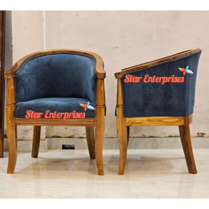 Star Enterprises Teak Wood Classic Bedroom Chairs BDCH-0105 - Image 4