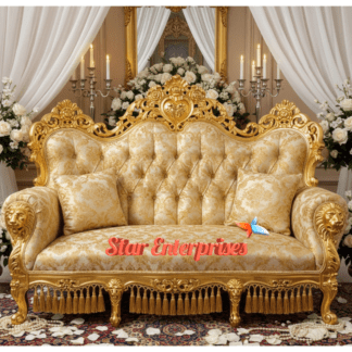 Wooden Handcrafted Royal Wedding Sofa