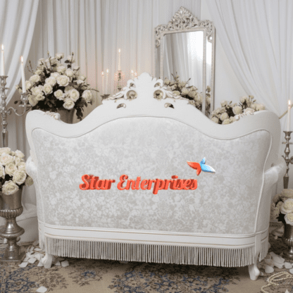 Star Enterprises Wooden Luxury Wedding Sofa DWN-044 - Image 2