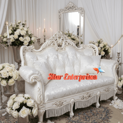 Star Enterprises Wooden Luxury Wedding Sofa DWN-044 - Image 3