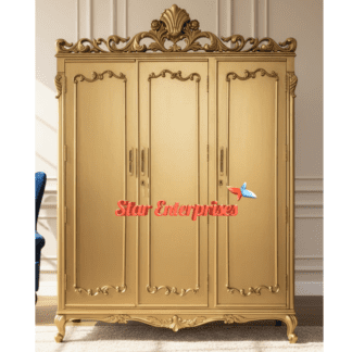 Teak Wood Designer Wardrobe