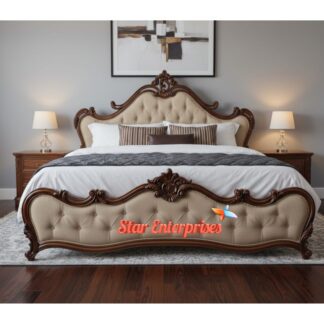 Star Enterprises Teak Wood Sleek Design Bed BD-0158