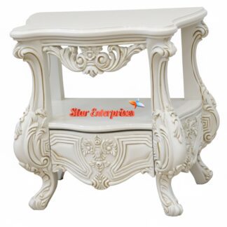 Wooden Luxury Carved Bedside Table