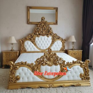Wooden Luxury Handcrafted Bed