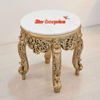 Wooden Royal Round Side Table