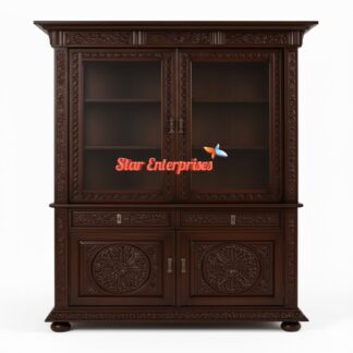 Premium Teak Wood Antique Crockery Unit