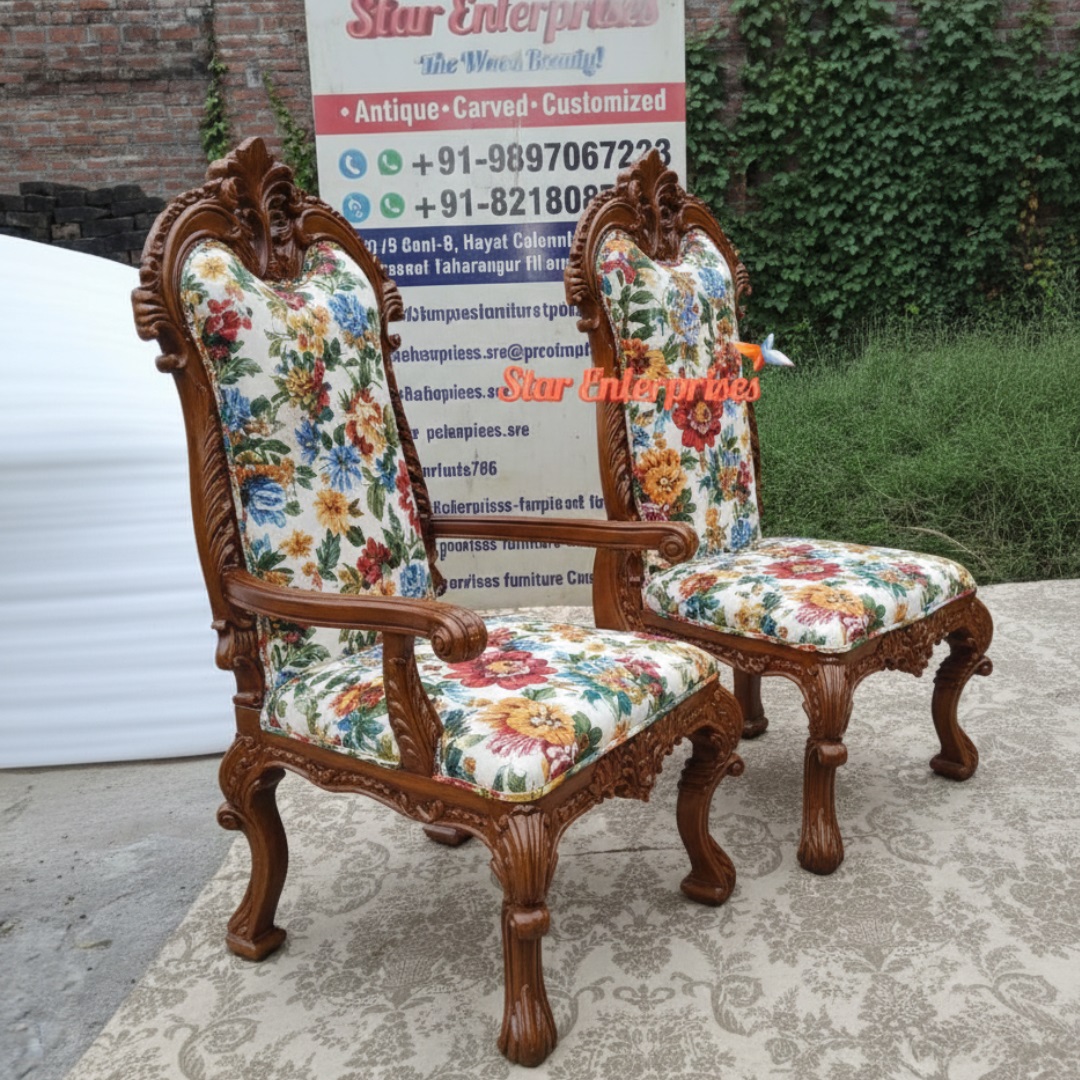 Star Enterprises Premium Teak Wood Dining Chairs DNGCHR-060 - Image 2