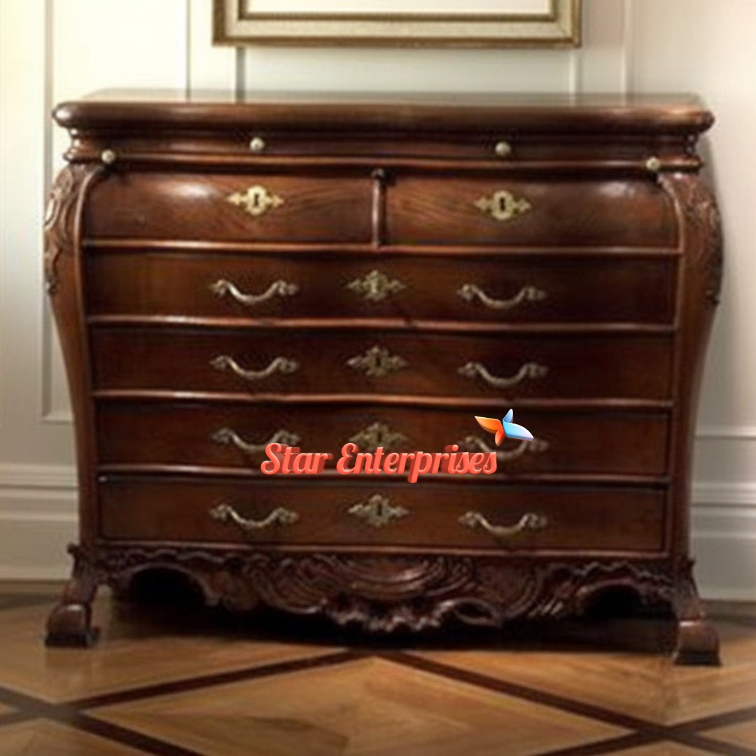 Star Enterprises Teak Wood Classic Chest of Drawers CHDR-056 - Image 3