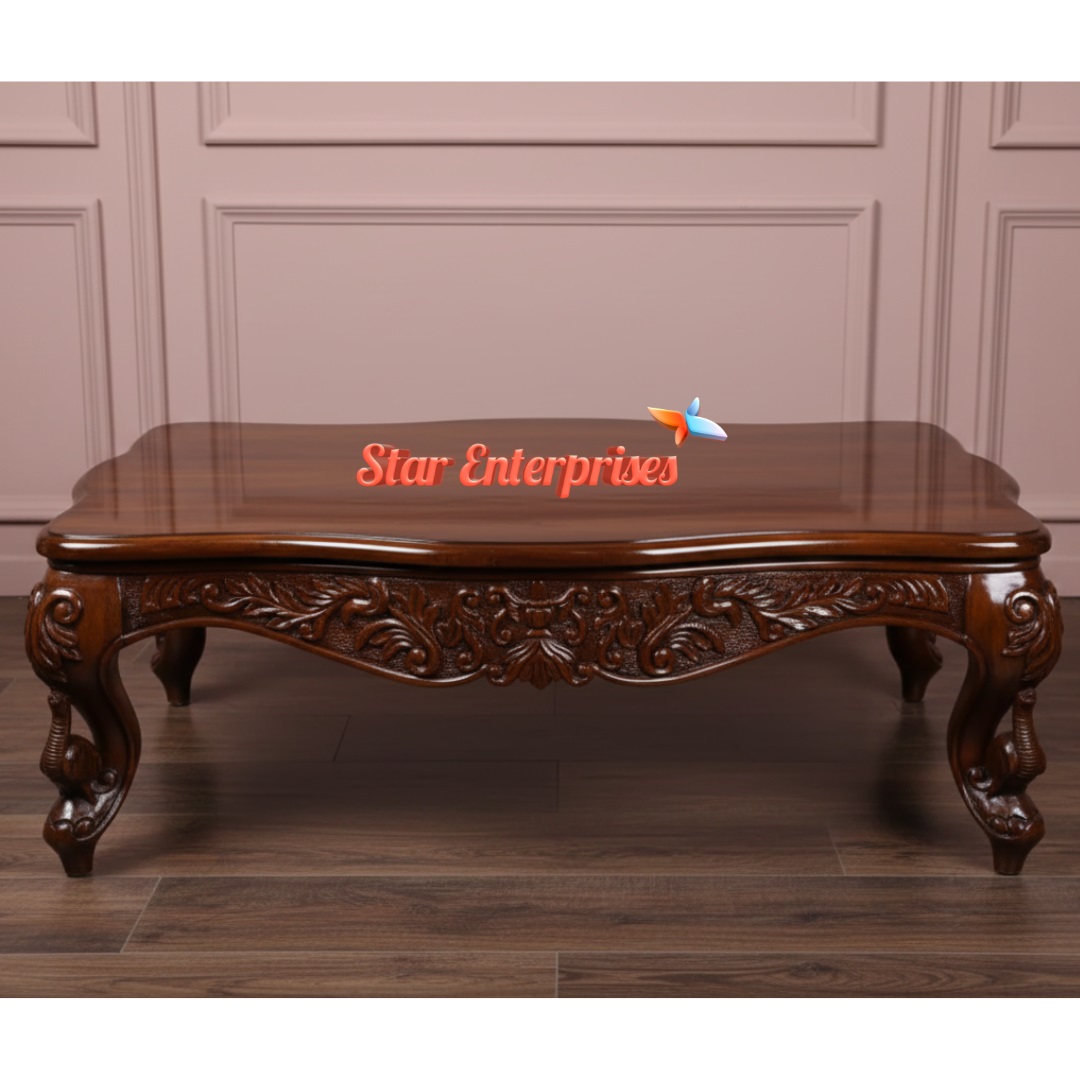 Wooden Antique Carved Center Table