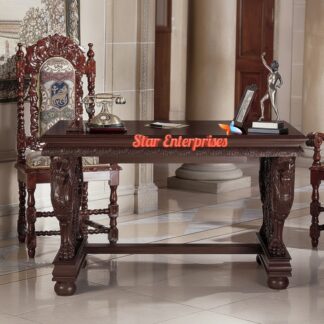 Wooden Antique Carved Office Desk