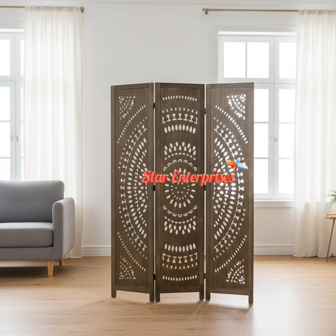Star Enterprises Wooden Antique Carved Room Partition PART-043 - Image 2