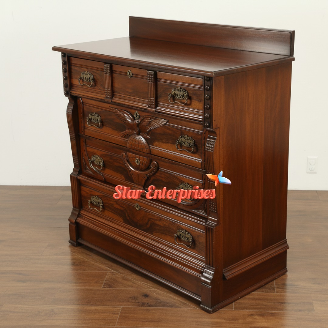 Star Enterprises Wooden Antique Chest of Drawers CHDR-055 - Image 2